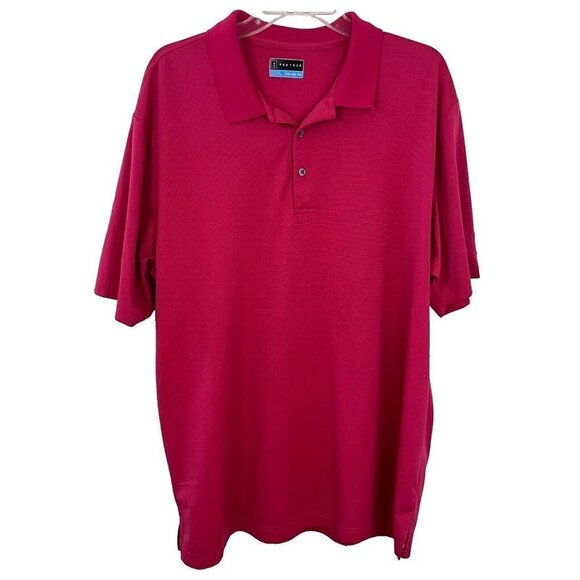 PGA Tour Pink Golf Shirt Short Sleeve Men's XXL EUC - Picture 1 of 6